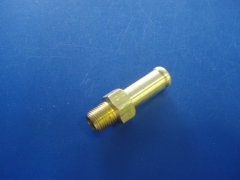 Anschlußnippel Benzin - Fitting  1/8 NPT auf  3/8 Schlauch  0°